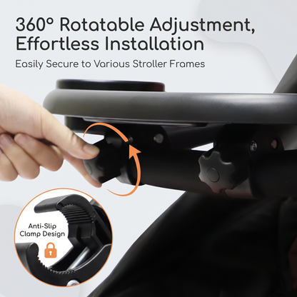 Universal Pushchair Snack Tray with Cup Holder