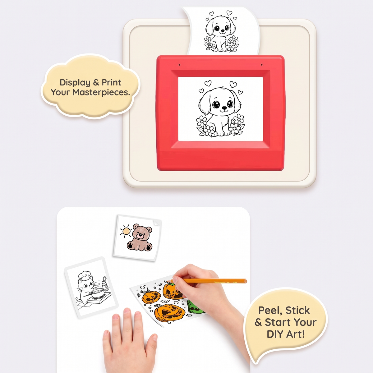 Kids AI Drawing Printer with Voice Creation