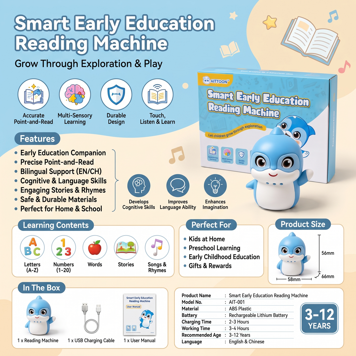 Penguin Talking Learning Reader with Cards & Stickers