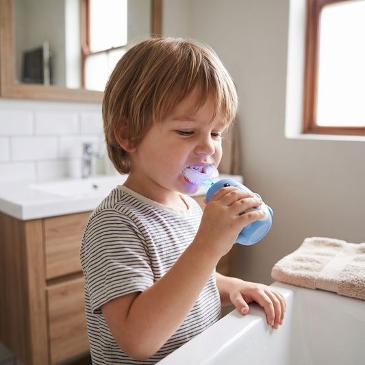 Kids Electric Toothbrush with U Shaped Silicone Brush