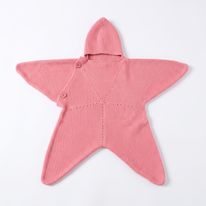Baby Starfish Suit with Cosy Hood - Knitted & Crocheted