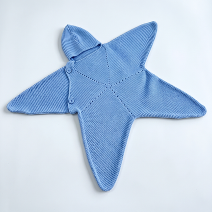 Baby Starfish Suit with Cosy Hood - Knitted & Crocheted