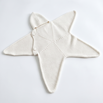 Baby Starfish Suit with Cosy Hood - Knitted & Crocheted