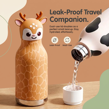 Kids Animal Insulated Stainless Steel Water Bottle