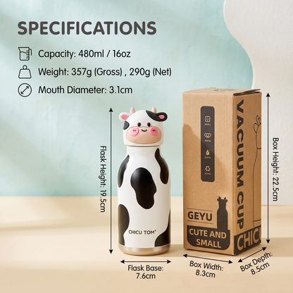 Kids Animal Insulated Stainless Steel Water Bottle