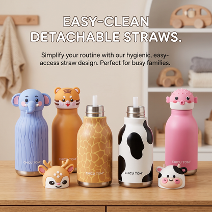 Kids Animal Insulated Stainless Steel Water Bottle