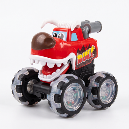 Press & Go Animal Monster Truck with LED Wheels