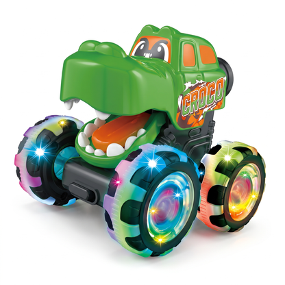 Press & Go Animal Monster Truck with LED Wheels