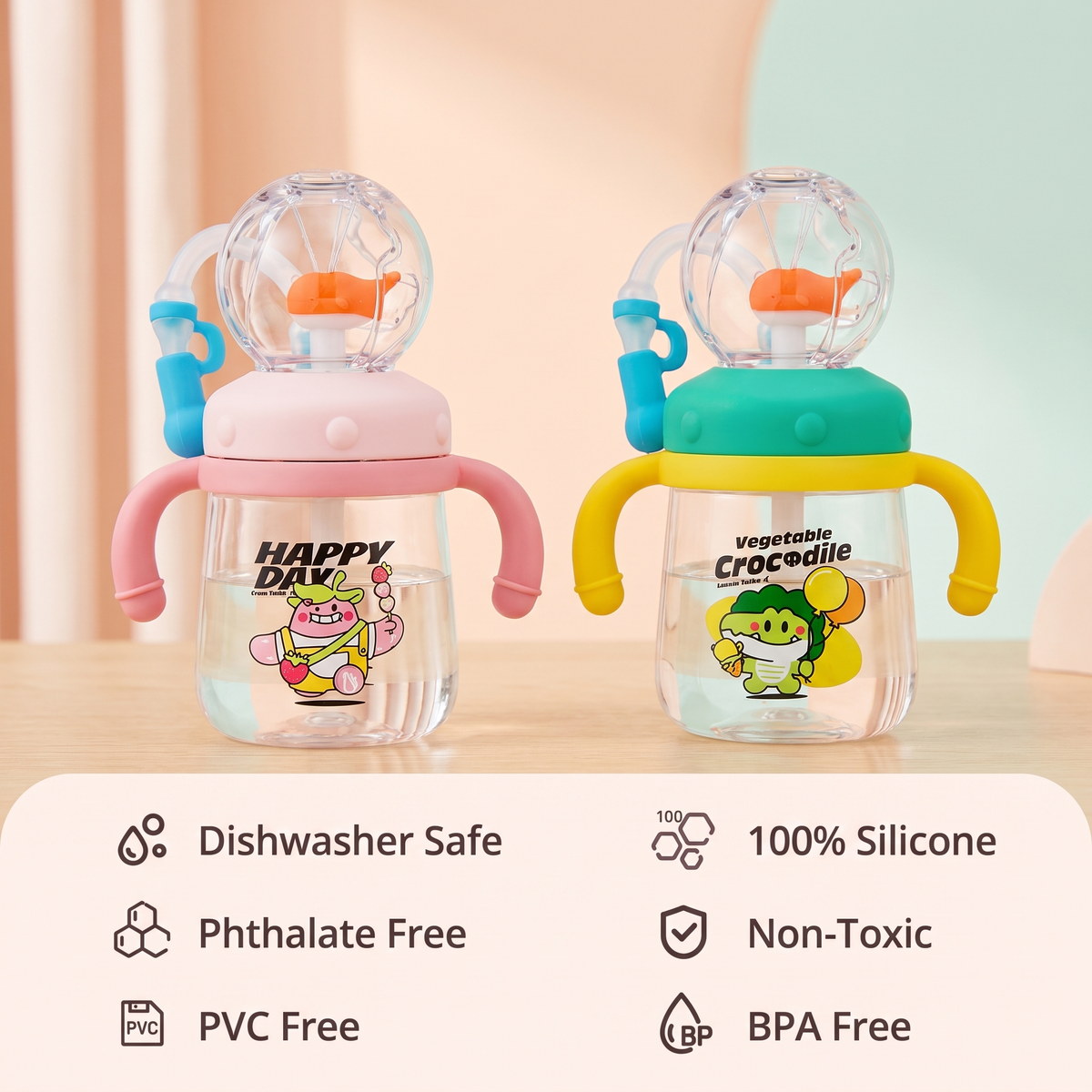 Whale Fountain Sippy Cup for Kids