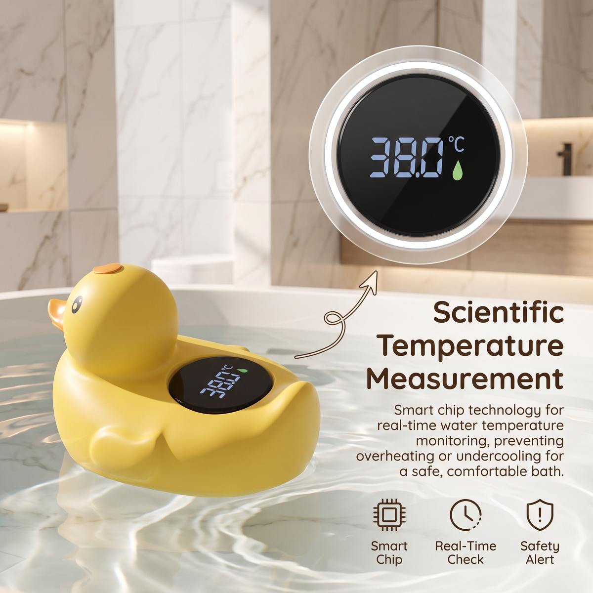Floating Duck Bath Thermometer for Babies