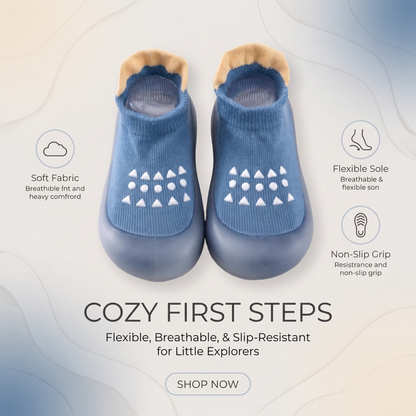 Soft Sole Baby Sock Shoes for First Steps