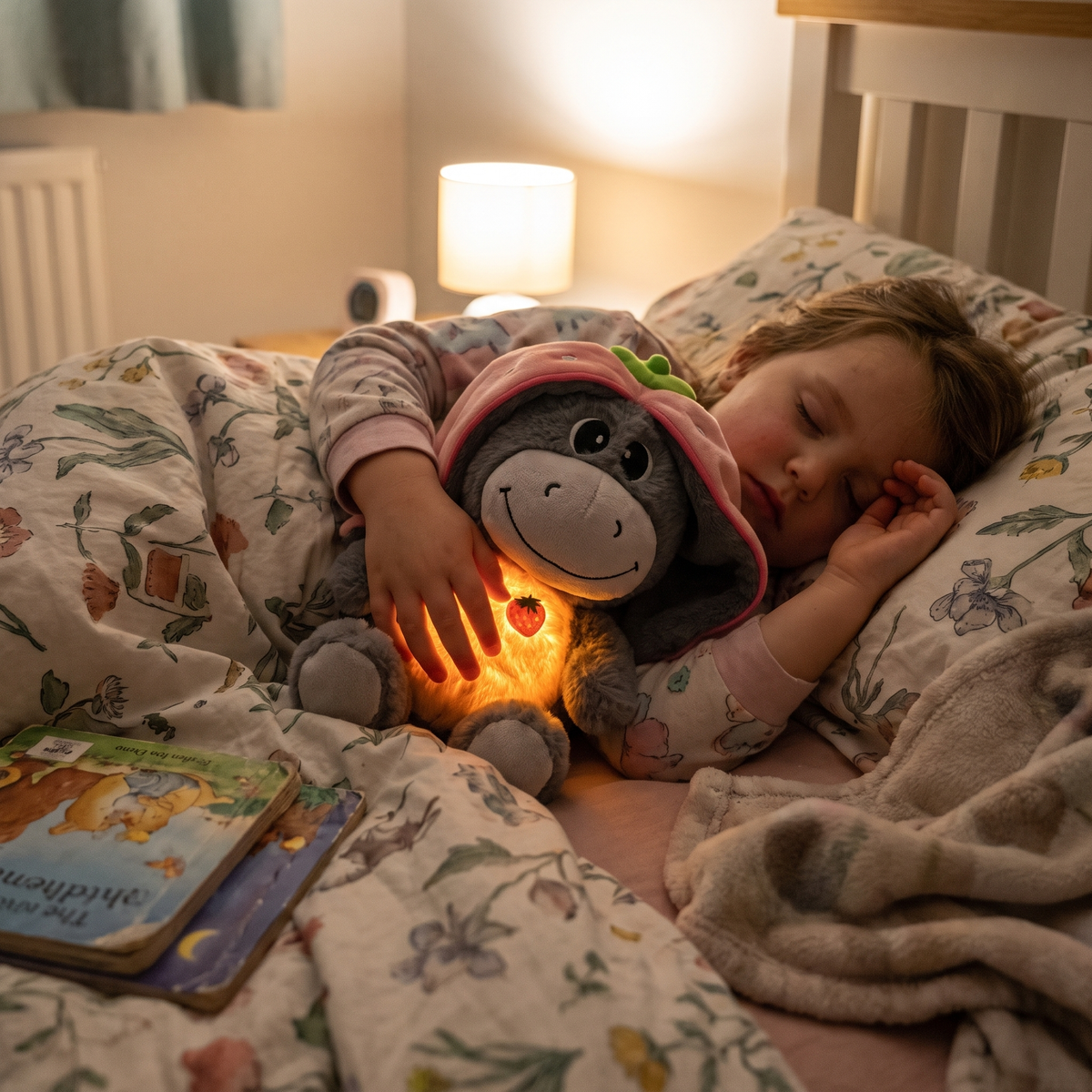 Breathing Donkey Bedtime Plush Cuddly Toy with Music & Light