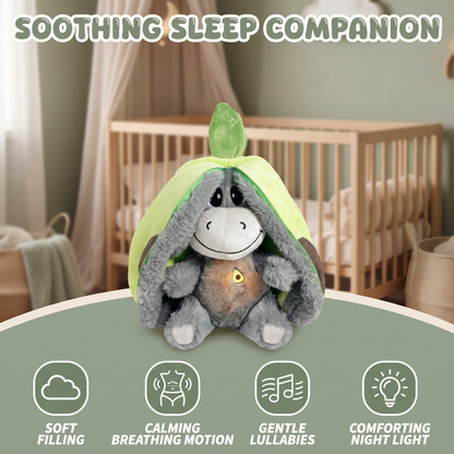 Breathing Donkey Bedtime Plush Cuddly Toy with Music & Light
