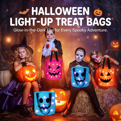 Light Up Halloween Trick or Treat Bucket for Kids