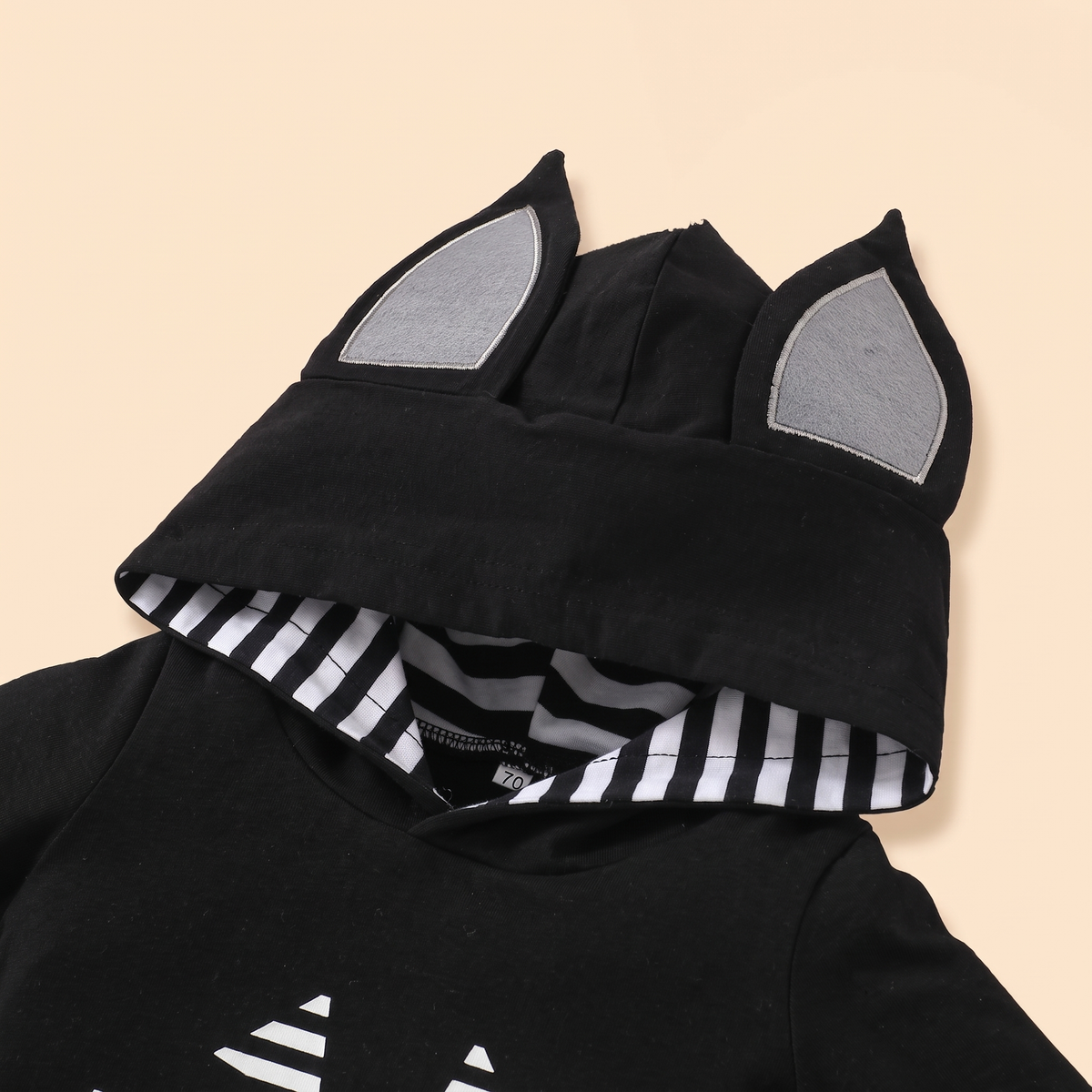 Baby Bat Halloween Romper with Wings & Ears