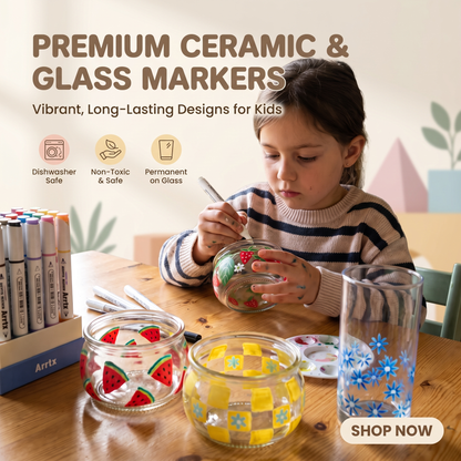 Porcelain & Glass Paint Pen Set