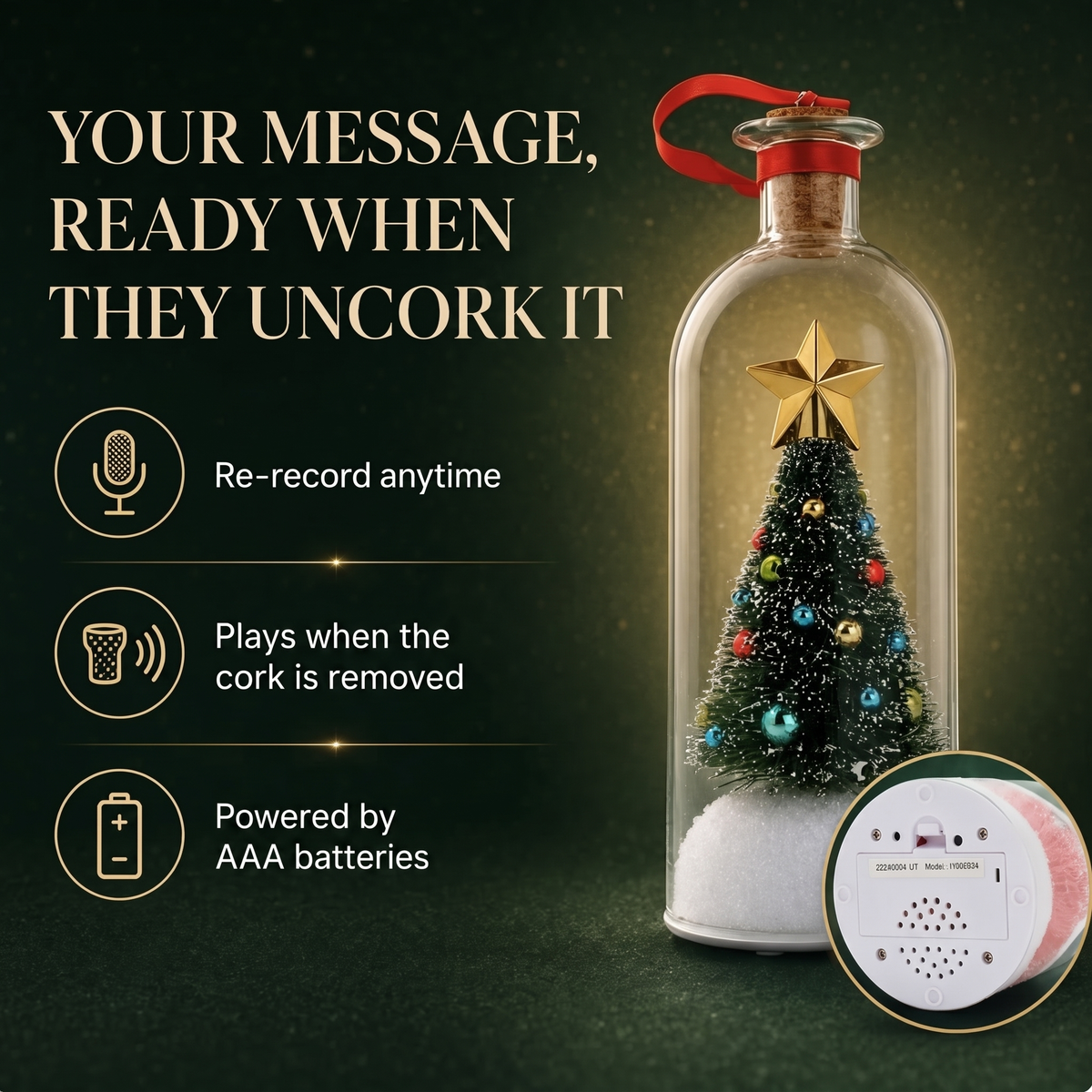 Record Your Own Christmas Message Keepsake