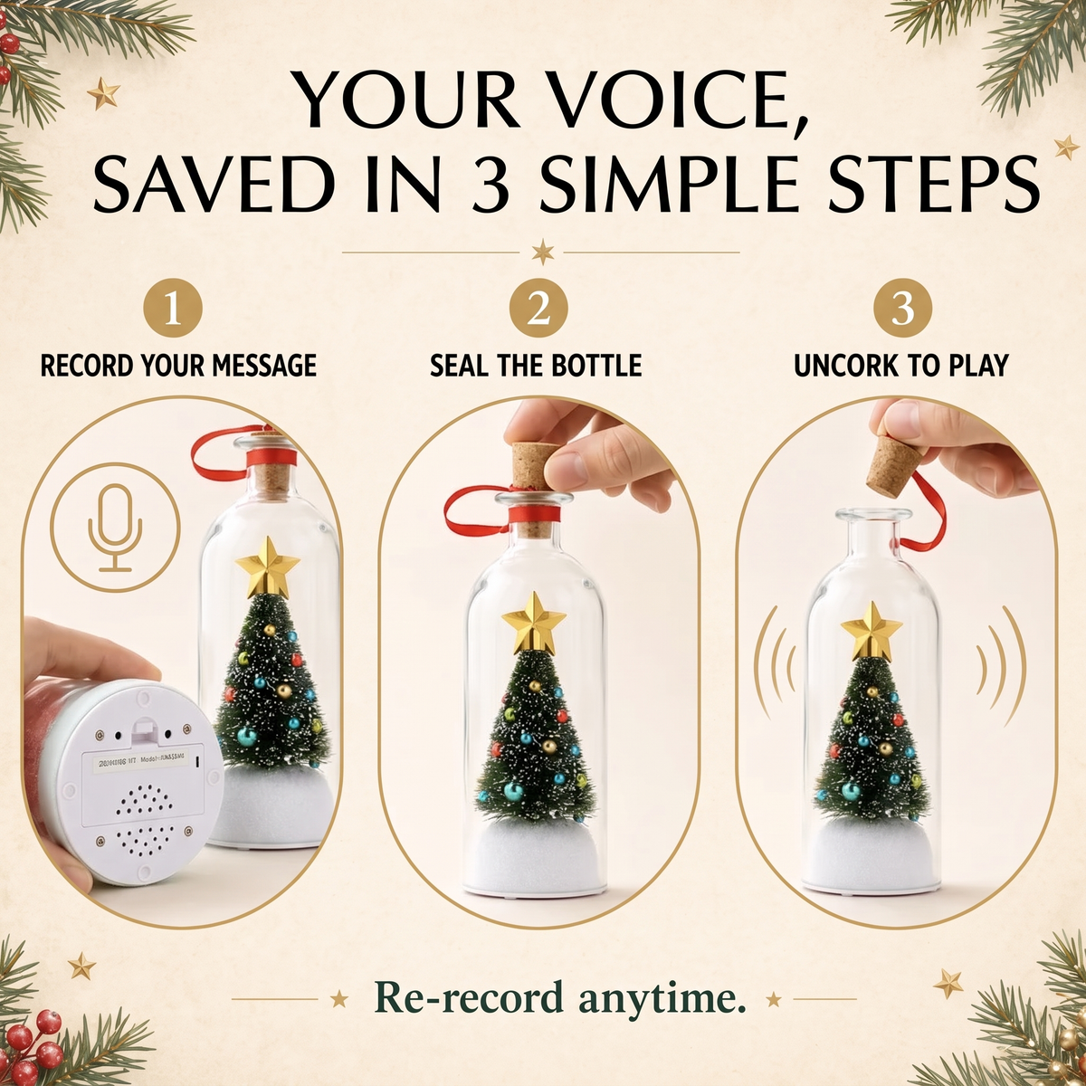 Record Your Own Christmas Message Keepsake