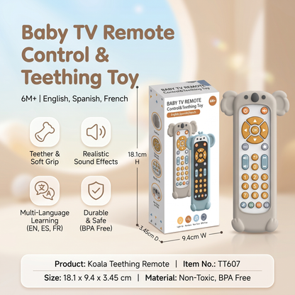 Interactive Baby Remote Control with Lights & Sounds