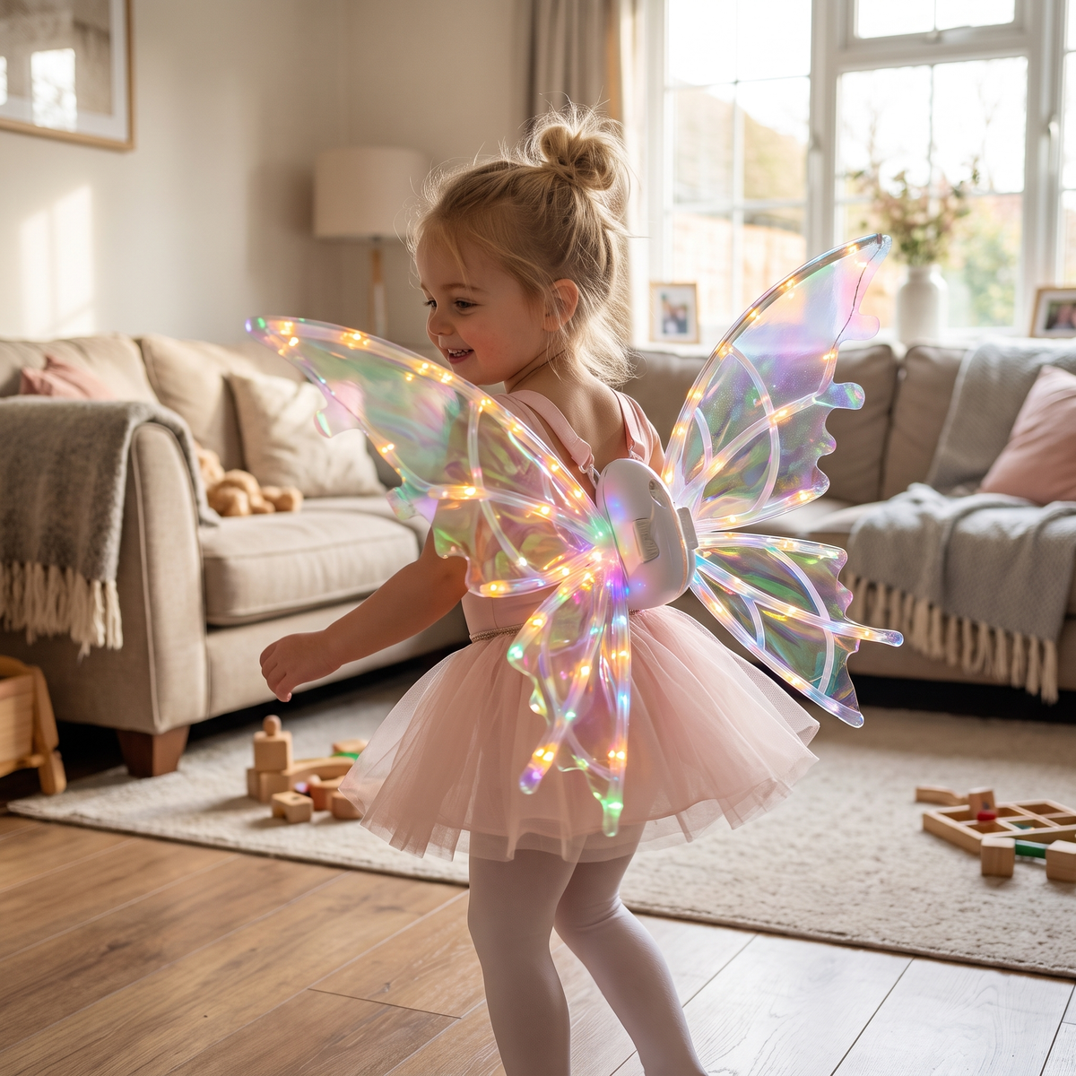 Light Up Moving Fairy Wings with Music
