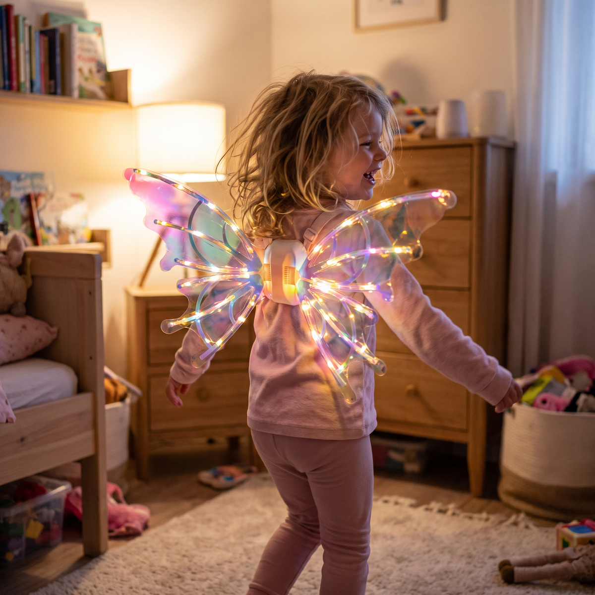 Light Up Moving Fairy Wings with Music
