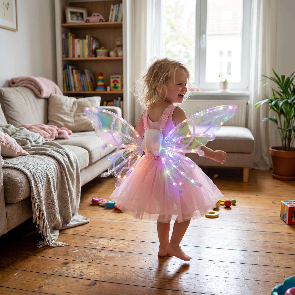 Light Up Moving Fairy Wings with Music
