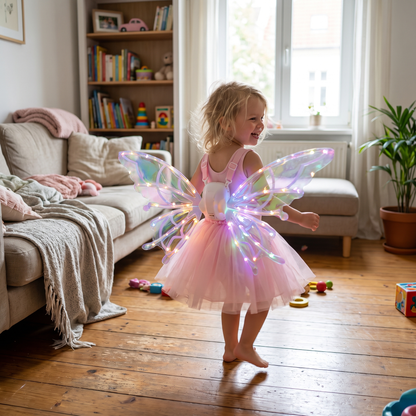 Light Up Moving Fairy Wings with Music