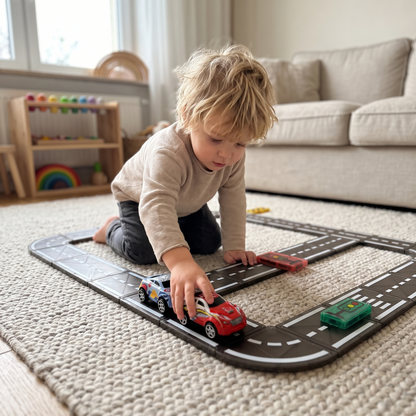 Kids Magnetic Road Building Set 22 Pieces
