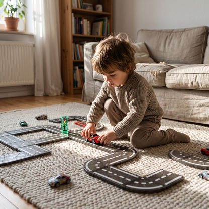 Kids Magnetic Road Building Set 22 Pieces