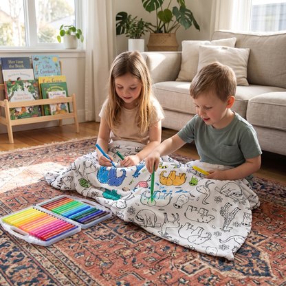 Colour Your Own Sherpa Fleece Blanket