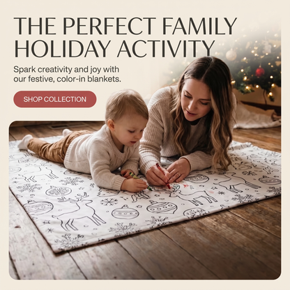 Colour Your Own Sherpa Fleece Blanket