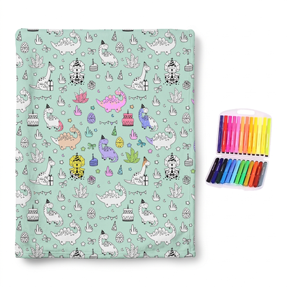 Colour Your Own Sherpa Fleece Blanket