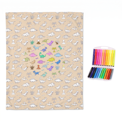 Colour Your Own Sherpa Fleece Blanket
