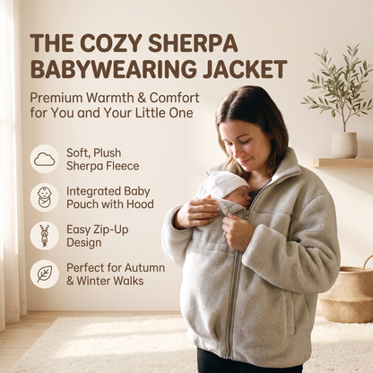 2 in 1 Teddy Maternity & Babywearing Jacket