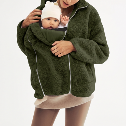 2 in 1 Teddy Maternity & Babywearing Jacket