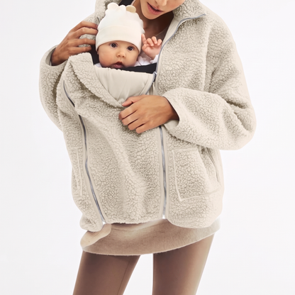 2 in 1 Teddy Maternity & Babywearing Jacket
