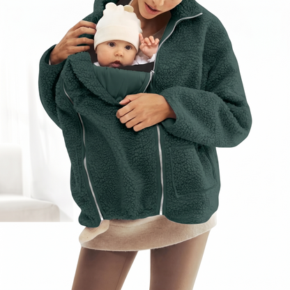 2 in 1 Teddy Maternity & Babywearing Jacket