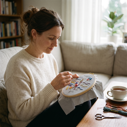 Complete Embroidery Starter Kit for Beginners