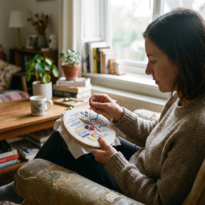 Complete Embroidery Starter Kit for Beginners