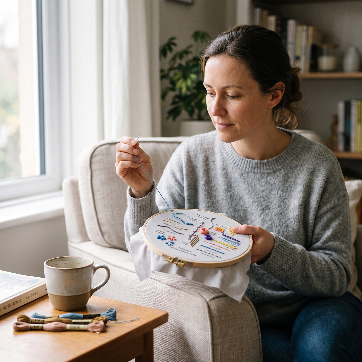 Complete Embroidery Starter Kit for Beginners