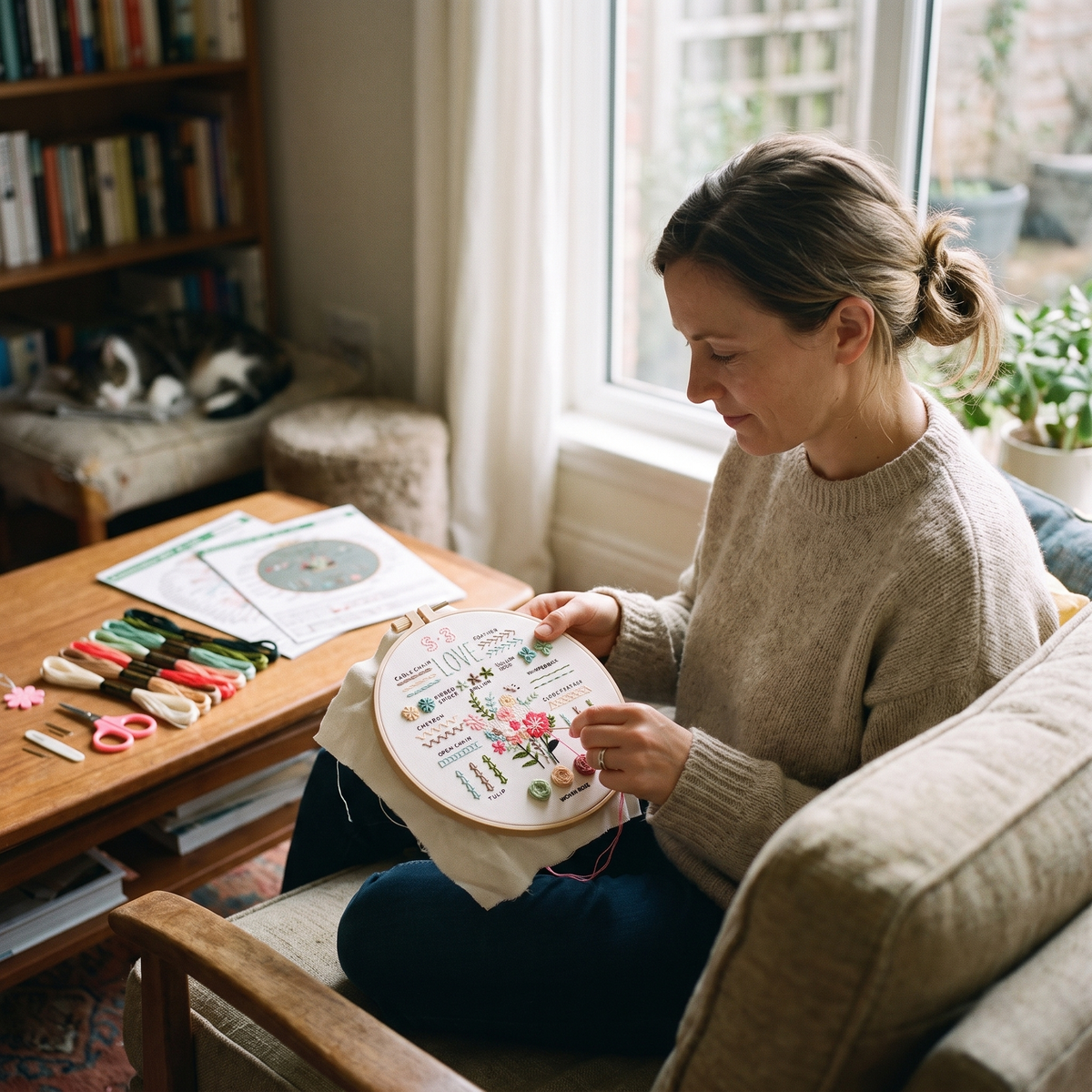 Complete Embroidery Starter Kit for Beginners
