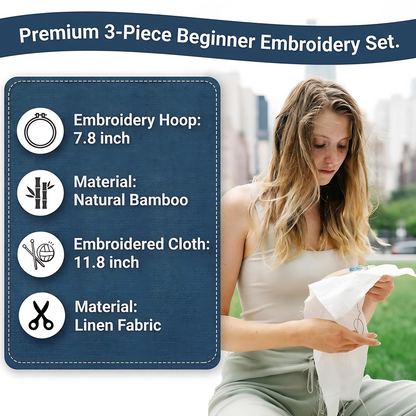 Complete Embroidery Starter Kit for Beginners