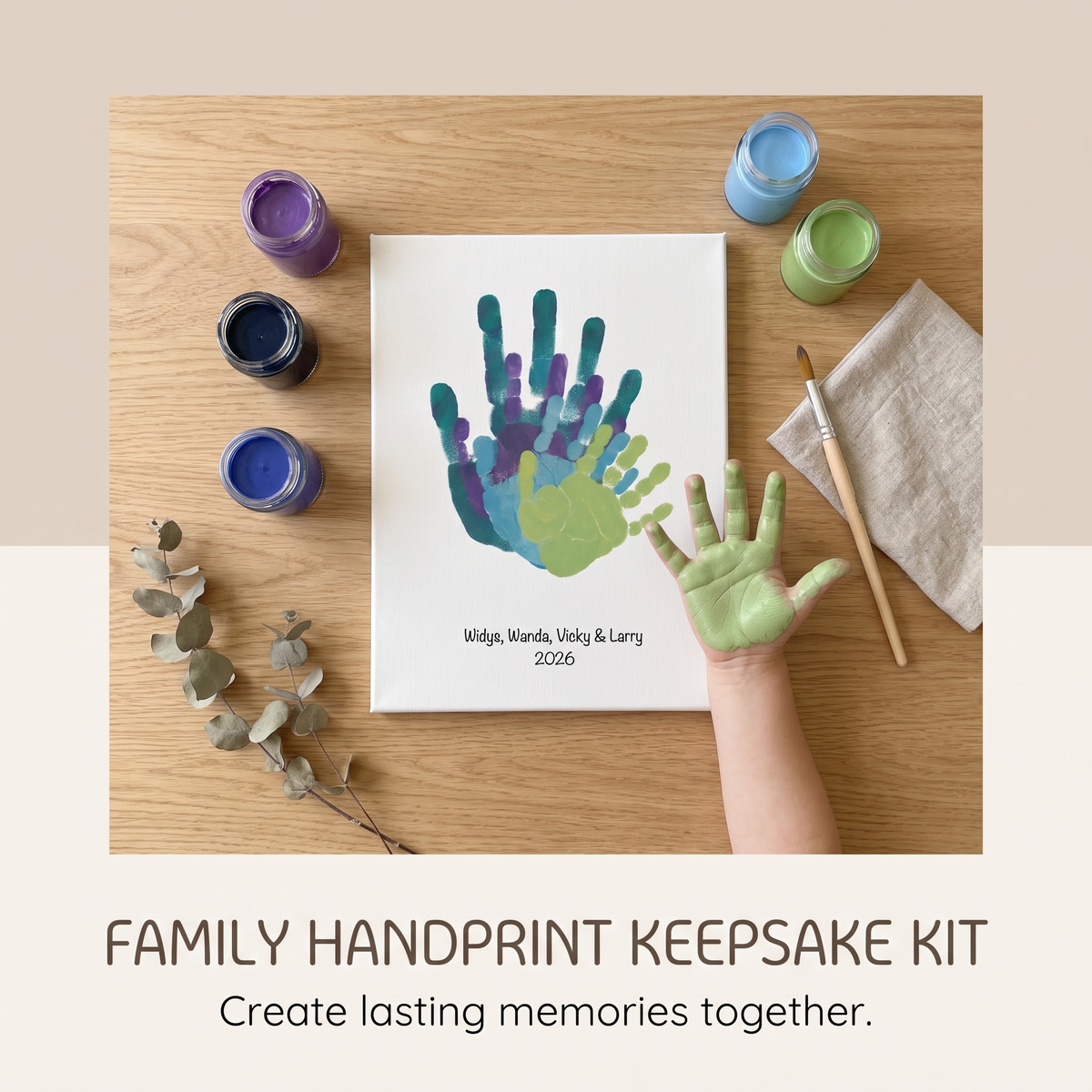 Family Handprint Keepsake Art Kit