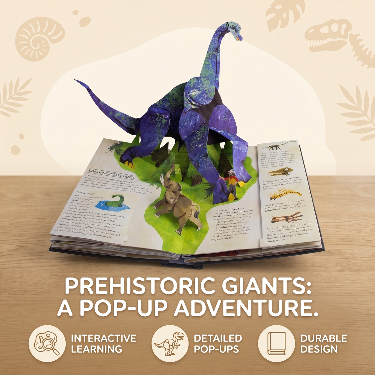 Interactive 3D Dinosaur Discovery Book for Kids