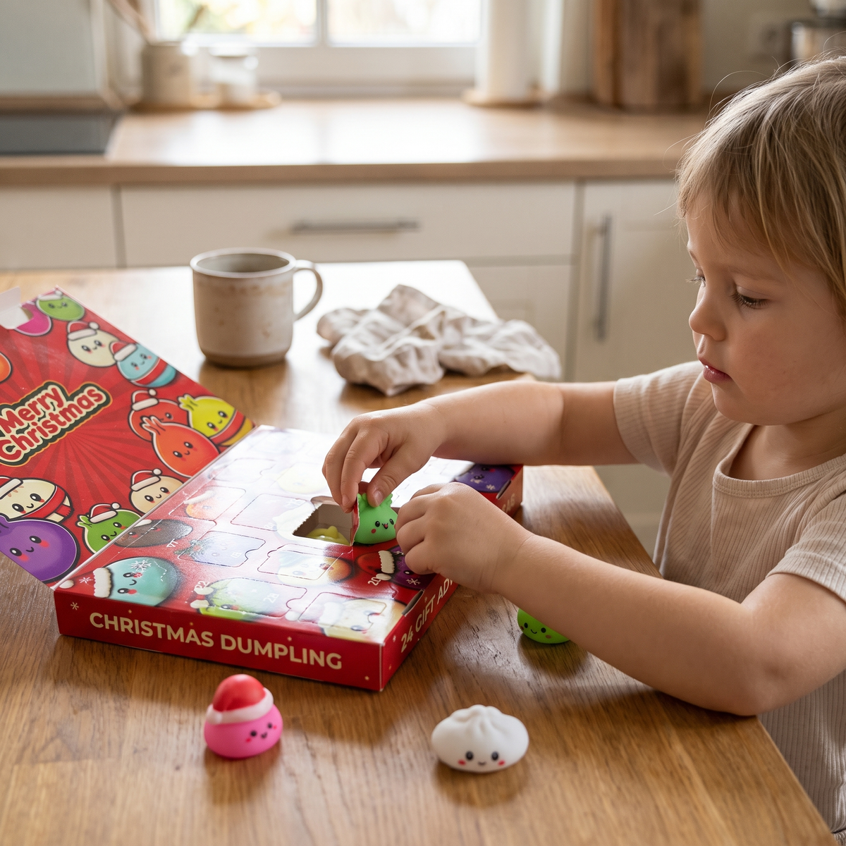 Dumpling Squishy Advent Calendar with 24 Surprises