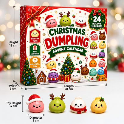 Dumpling Squishy Advent Calendar with 24 Surprises