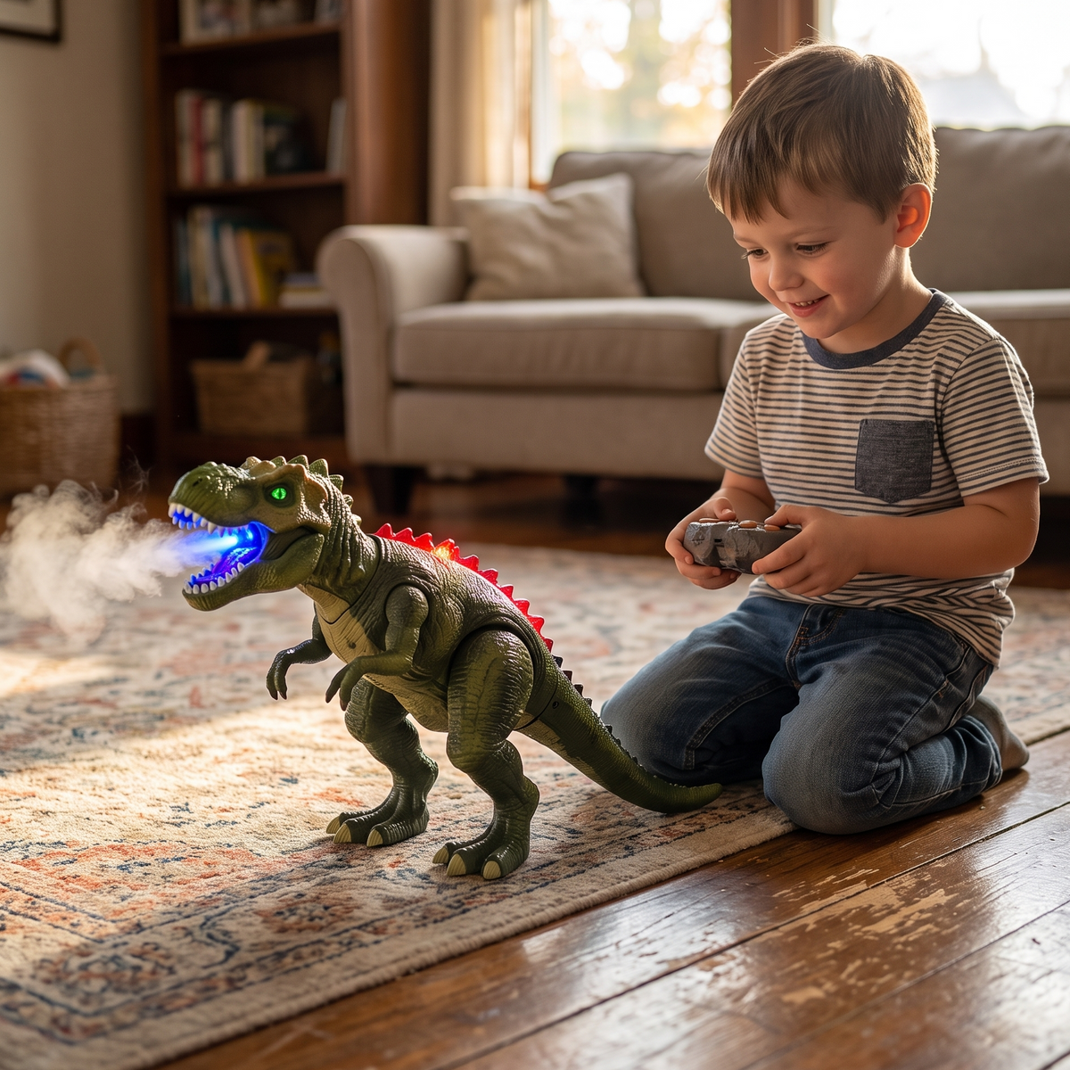 Remote Control T Rex with Mist & LED Lights