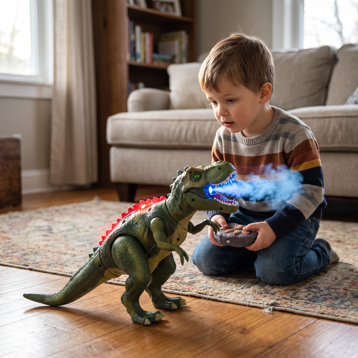 Remote Control T Rex with Mist & LED Lights