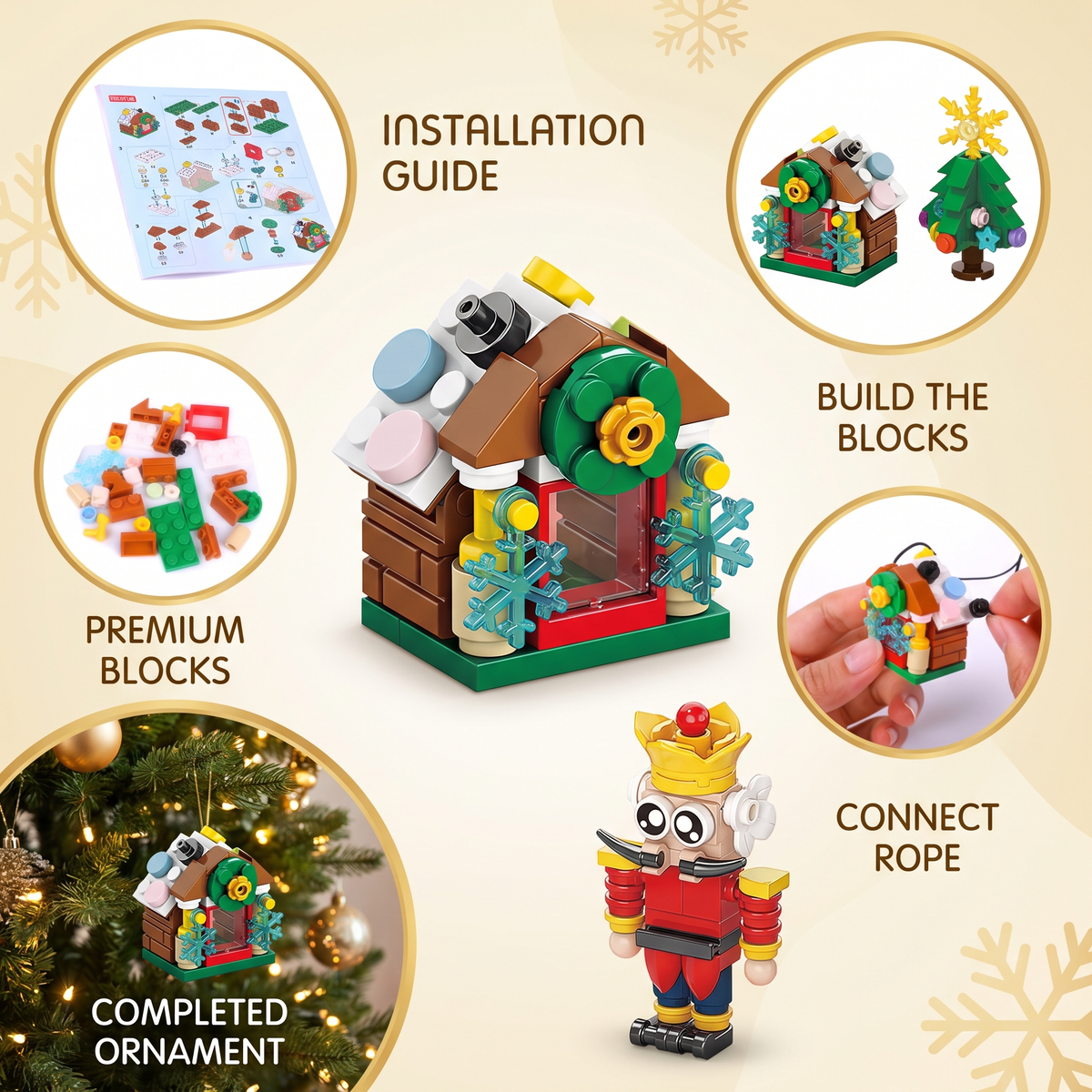Christmas Building Block Advent Calendar with 24 Surprises