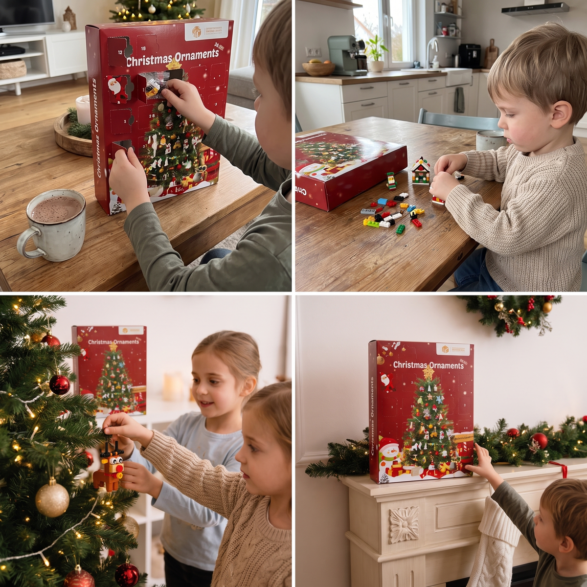 Christmas Building Block Advent Calendar with 24 Surprises